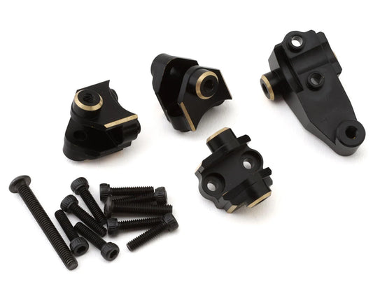 Treal Hobby Brass Lower Shock Mounts for Traxxas TRX-4 (Black) (4) (45g)