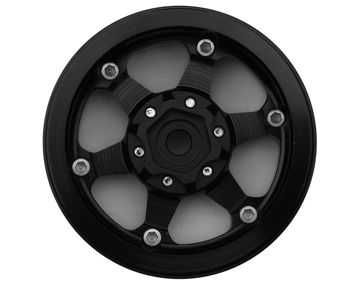 Treal Hobby Type H 1.9" 6-Spoke Beadlock Wheels (Black) (4)