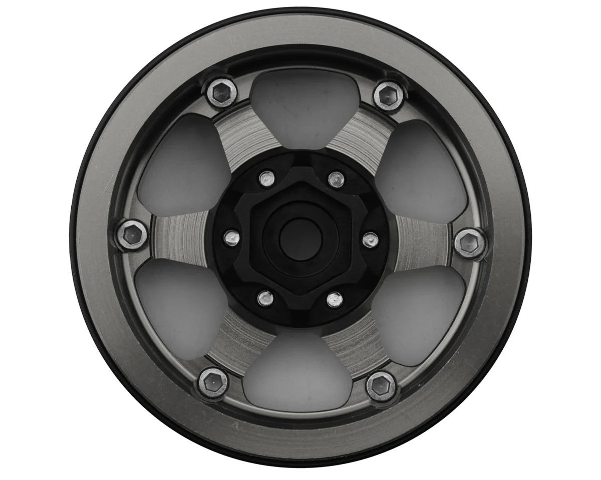 Treal Hobby Type H 1.9" 6-Spoke Beadlock Wheels (Grey) (4)