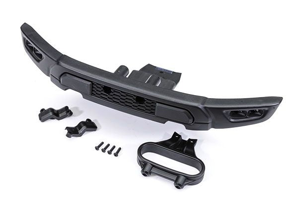 Traxxas Front Bumper & Mount, Light Covers (L/R)