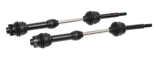 Traxxas Driveshafts, rear, steel-spline constant-velocity (complete assembly) (2) (fits 2WD Rustler/Stampede)