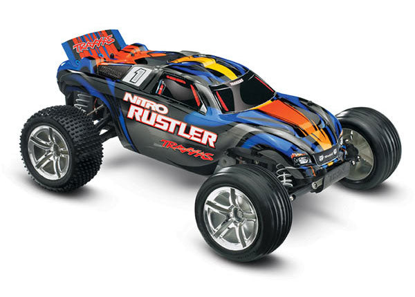 Traxxas Nitro Rustler:1/10 Scale Nitro Powered 2wd Stadium Truck