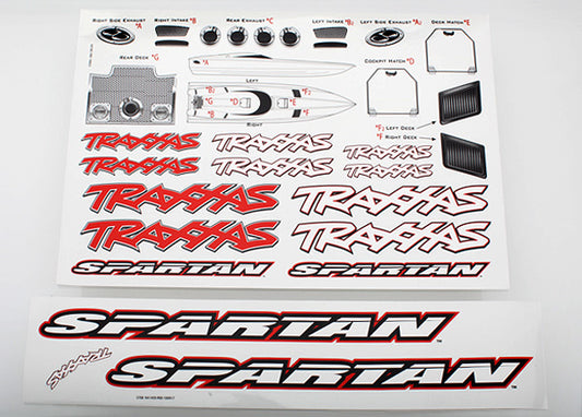 Traxxas Decal Sheet, Spartan - PN# 5713