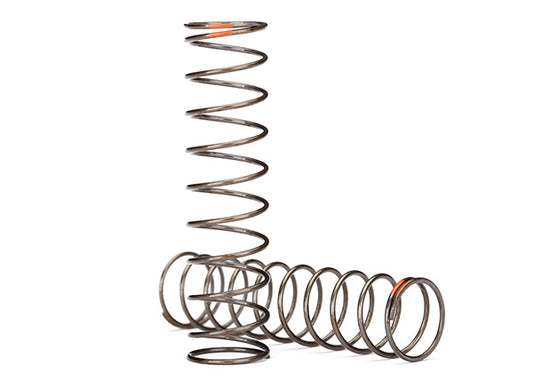 Traxxas Springs, shock (natural finish) (GTS) (0.39 rate, orange stripe) (2)