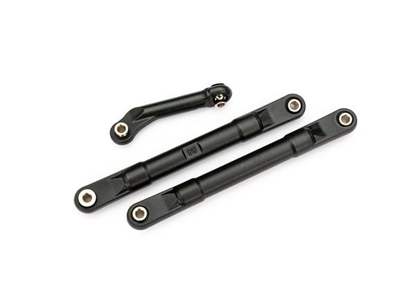 Traxxas Toe links, molded composite, 98mm (black) (2)