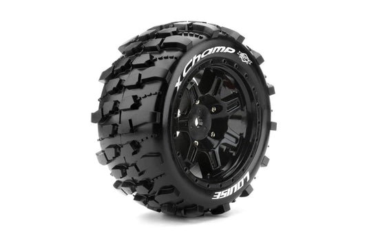 Louise Tires & Wheels X-CHAMP on Black Wheels for ARRMA Kraton 8S (MFT) (2)Belted