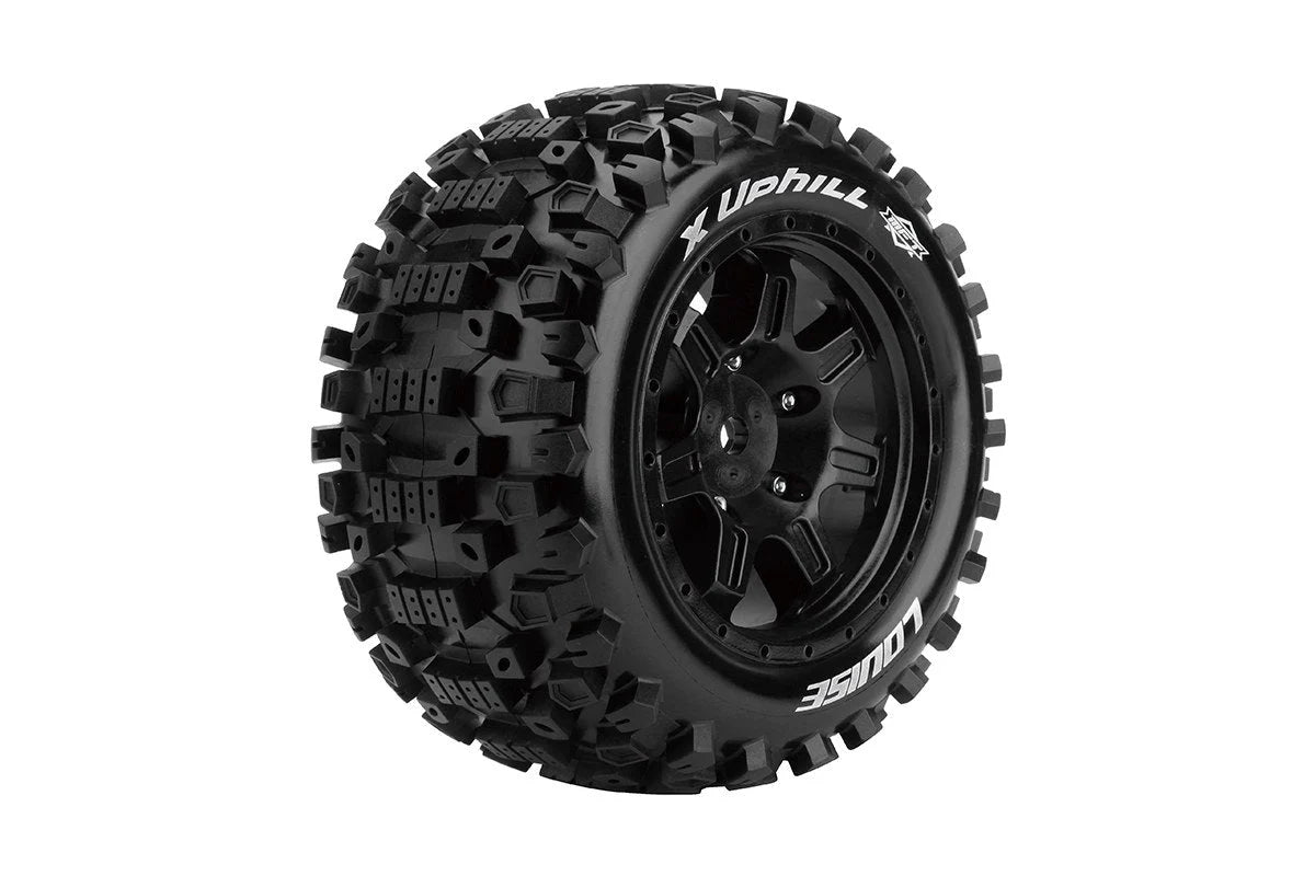 Louise Tires & Wheels X-UPHILL on Black Wheels for X-MAXX (MFT) (2)Belted