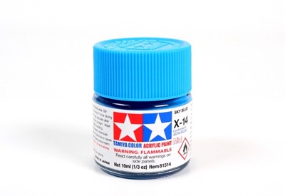 X-14 Sky Blue Gloss Mini - Tamiya Acrylic Paint