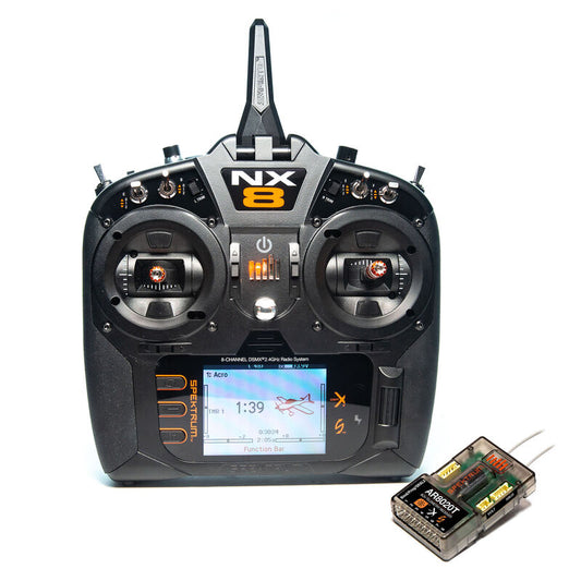 NX8 8-Channel DSMX Transmitter with AR8020T Telemetry Receiver