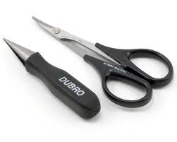 Du-Bro Body Reamer & Scissors (Curved) Set (1 ea./pkg)