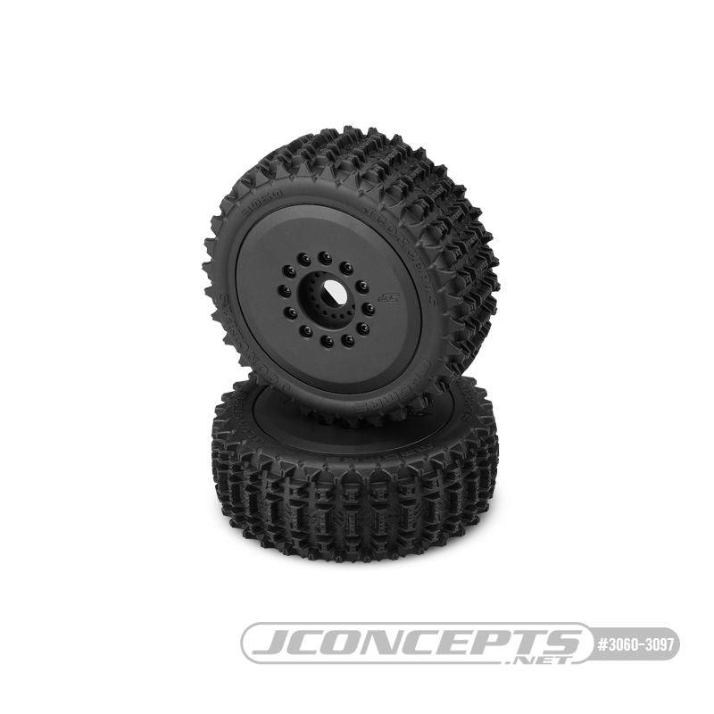 JConcepts Magma - yellow compound, pre-mounted black 3395 wheel