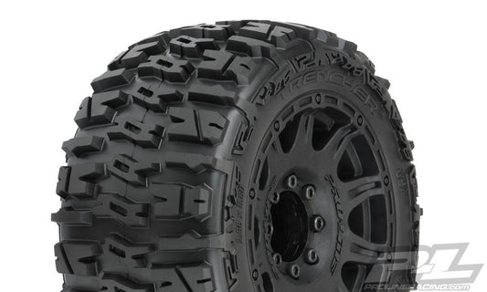 Pro-Line Trencher LP 3.8" All Terrain Tires Mounted on Raid Bla