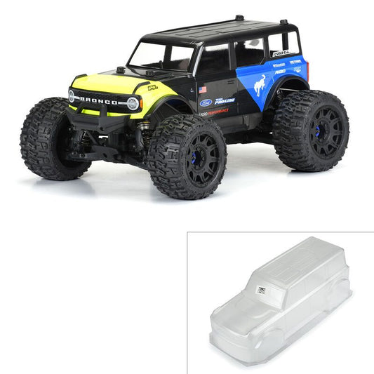 Pro-Line 2021 Ford Bronco Clear Body for MAXX and E-REVO 2.0 (with extended body mounts)