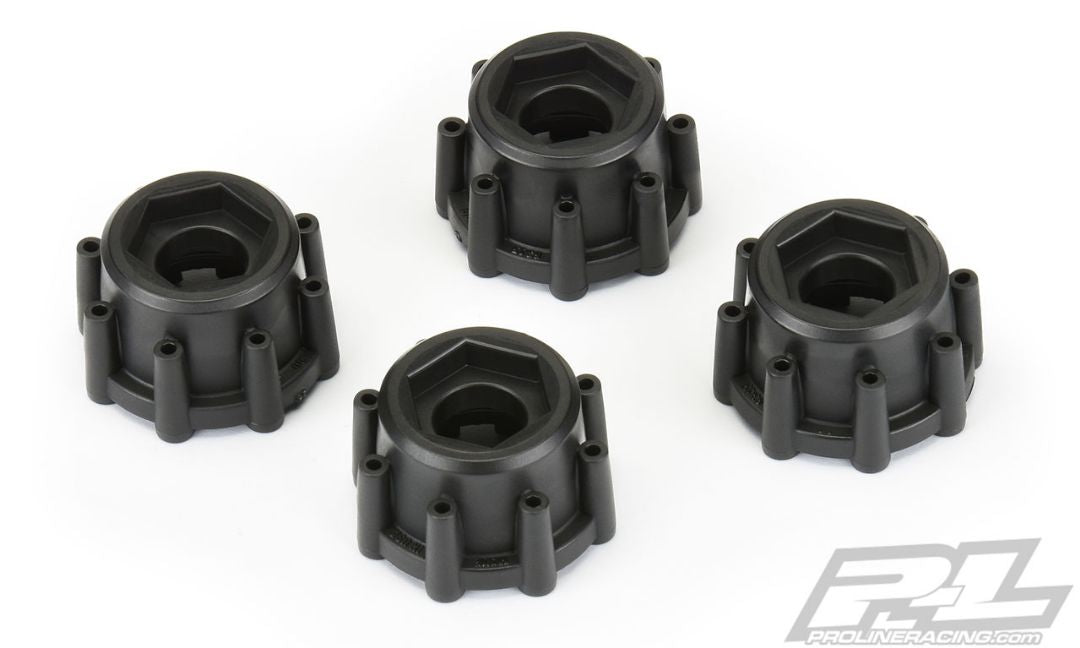 Pro-Line 8x32 to 17mm Hex Adapters for 8x32 3.8" Wheels