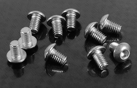 RC4WD Button Head Cap Screws M4 x 6mm (10)