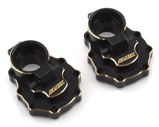 Samix Traxxas TRX-4 Brass Rear Portal Drive Housing (Black)