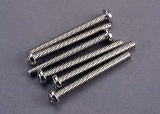 Traxxas 3x80 mm Roundhead Machine Screws (6)