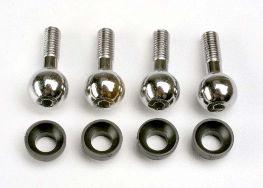 Traxxas Pivot balls (4)/ pivot ball cap bushings (4)