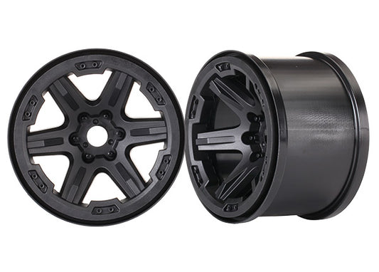 Traxxas Wheels, Carbide 3.8"  (2) (17mm splined)