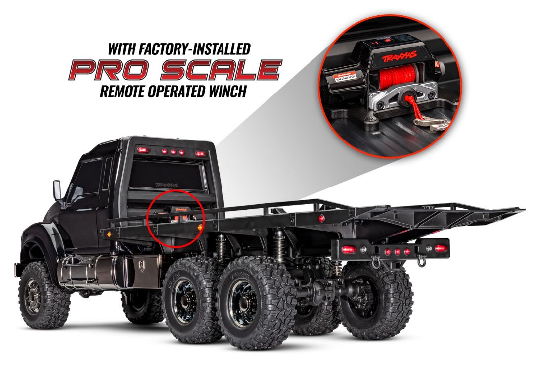 Traxxas TRX-6 Ultimate RC Hauler 6X6 w/ LEDs & Winch - Black