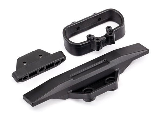 Traxxas Bumper, rear/ bumper mount, rear/ bumper support, rear