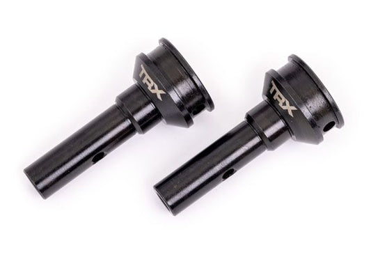 Traxxas Sledge Stub Axles, Hardened Steel (2)(For Steel CV Driveshafts)