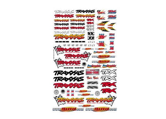 Traxxas Official Team Racing Decal Set (Flag Logo/6 Color)